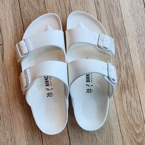 Birkenstock White Sandals with Adjustable Straps